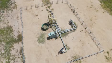 aerial spin around an underground gas mining facility