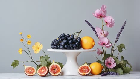 fruit and flower still life