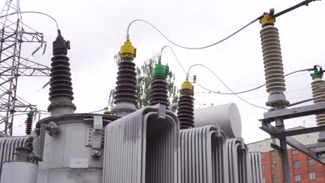 exterior view of electrical substation