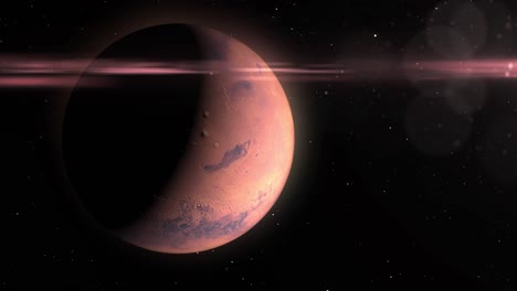 el planeta marte en el espacio