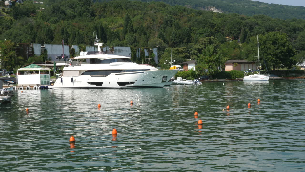 Luxury boats in the marina