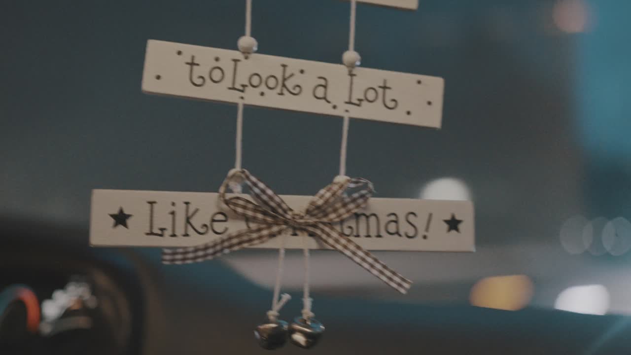 운전하는 동안 차 안에서 흔들리는 크리스마스 장식 옷걸이처럼 보이기 시작했습니다.