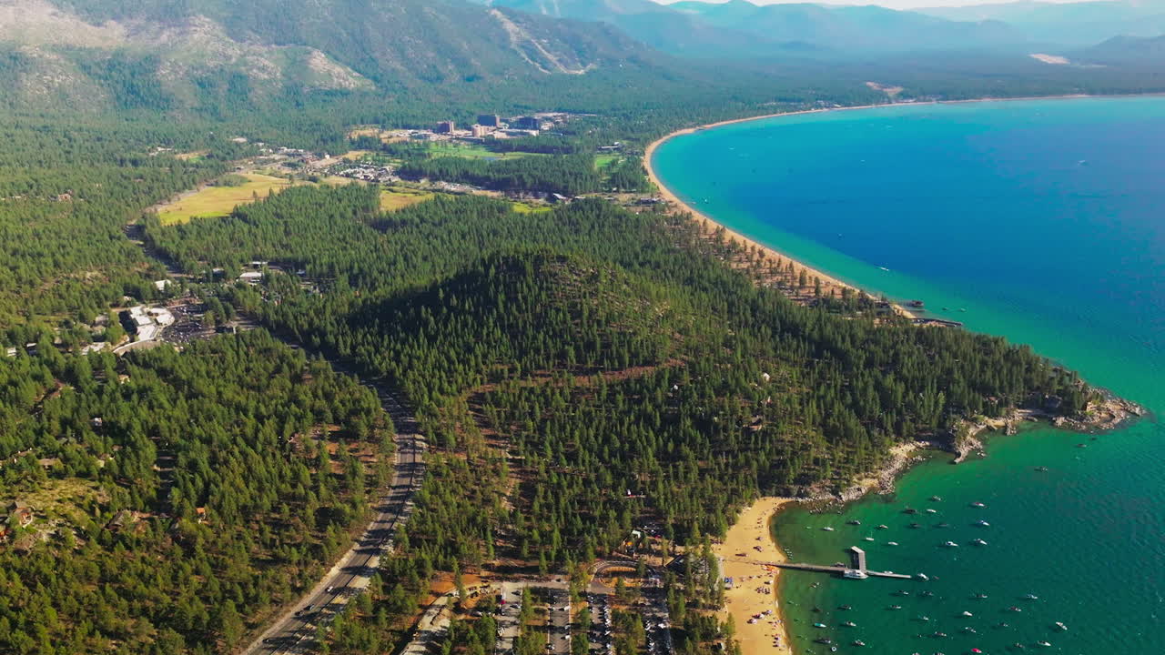 Aerial View of Lake Tahoe, California