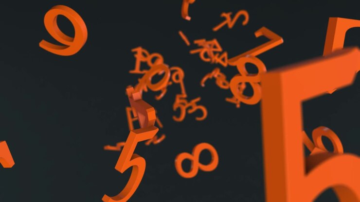 Random Numbers Background 4K