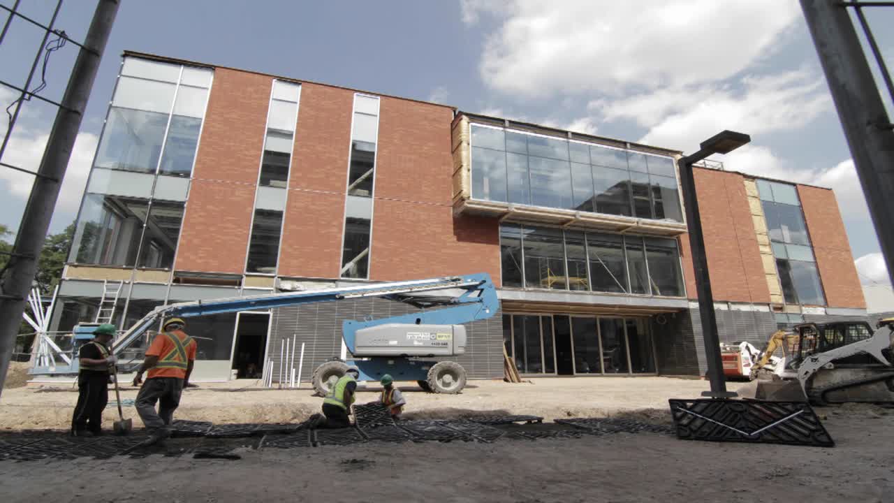 acera en construcción