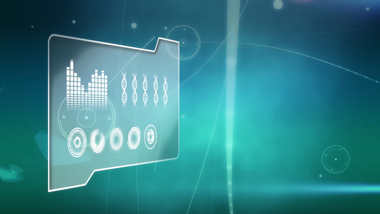 File folder with graphs and illustrations