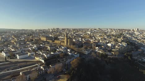 Ubeda-town-in-Jaen,-Andalusia,-Spain---UNESCO-World-Heritage-Site-situated-on-hill,-full-of-palaces-and-churches-in-Renaissance-style