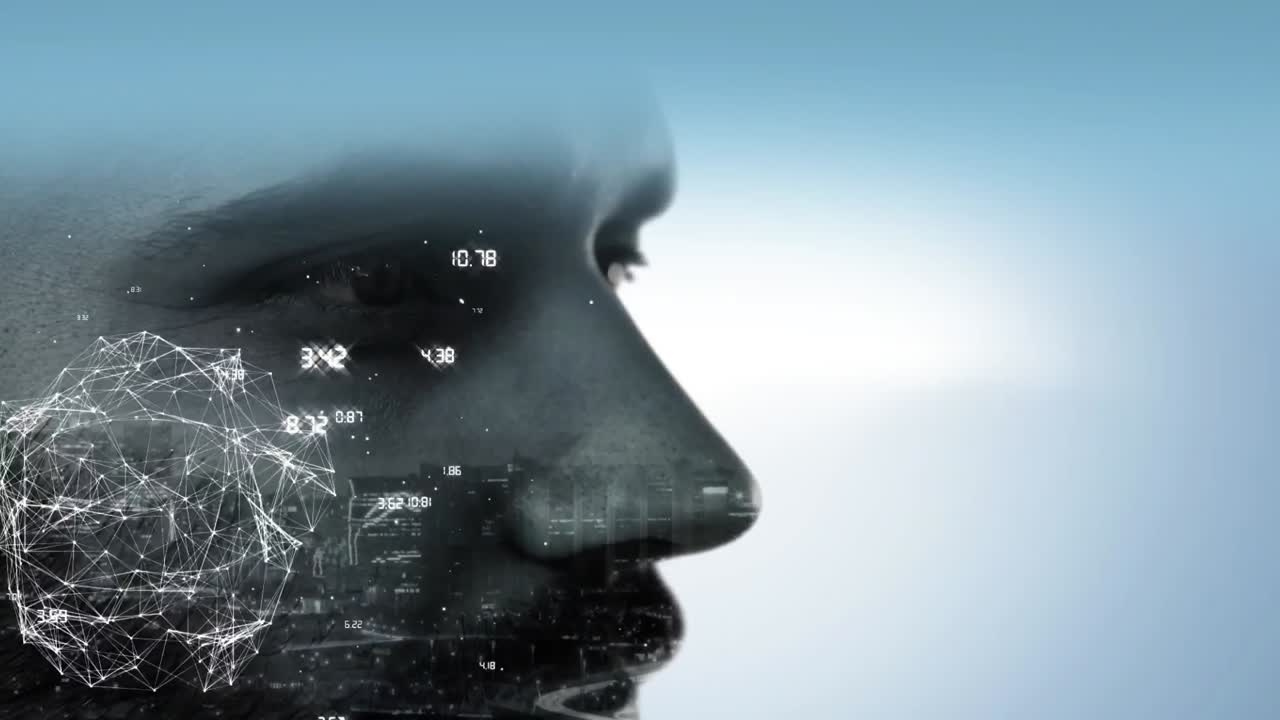 데이터 및 연결 네트워크와 함께 회전하는 지구