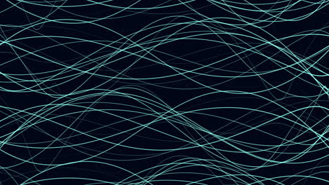 modello di linee ondulate blu senza cuciture su sfondo nero