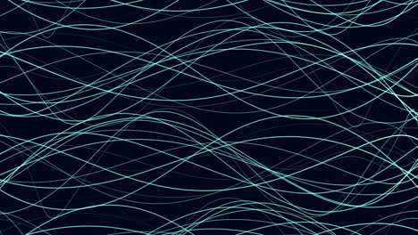 seamless blue wavy lines pattern on black background