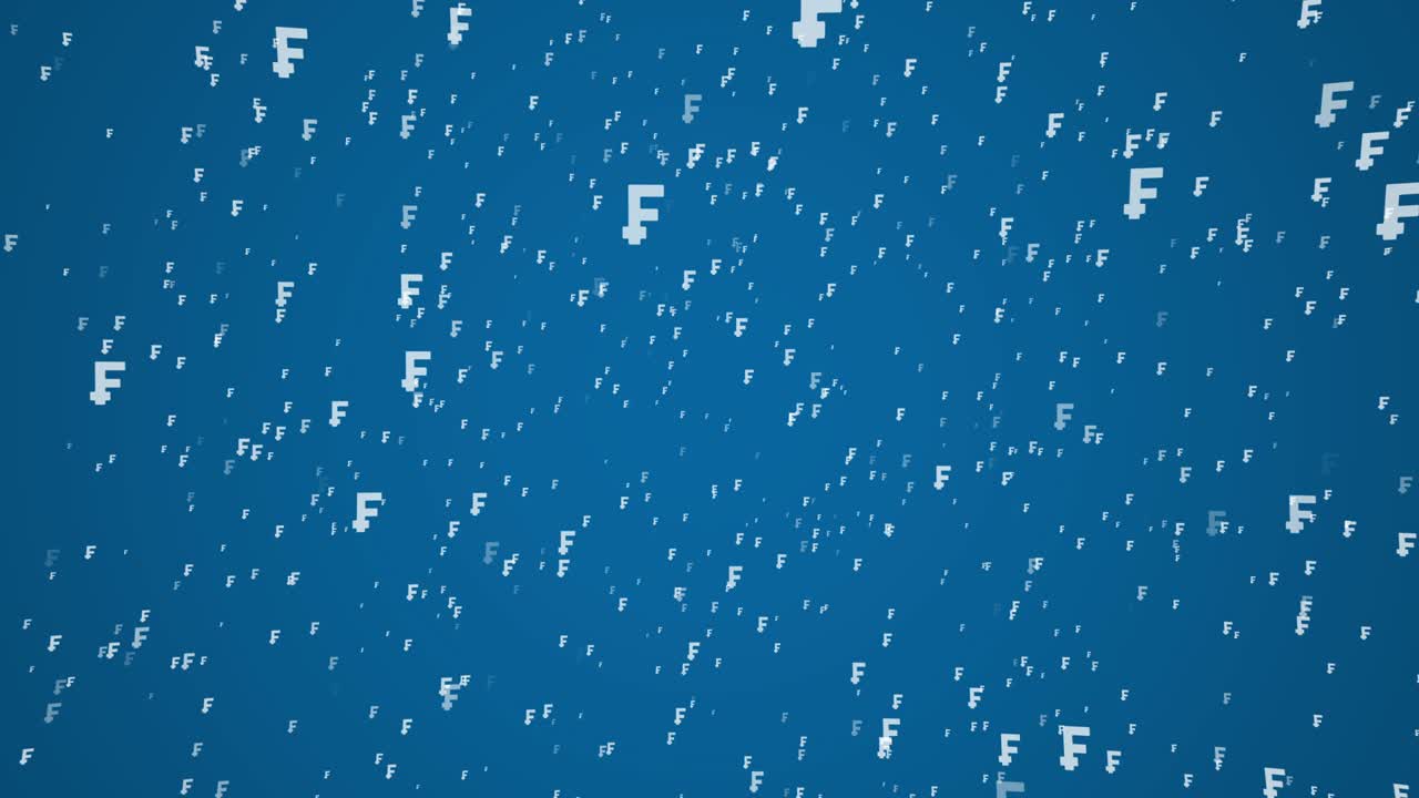 파란색 바탕에 스위스 화폐 프랑의 색 기호, 간단한 원활한 루프 비즈니스 모션 그래픽 애니메이션 요소