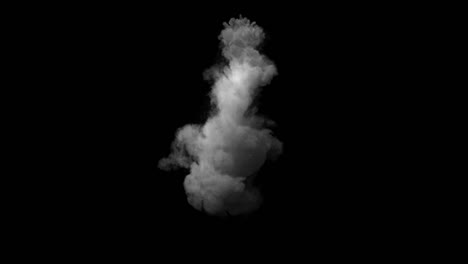 smoke simulation of an avalanche