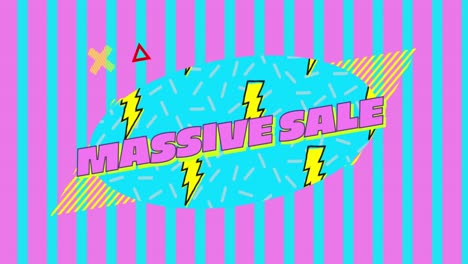Massive-sale-graphic-on-pink-and-turquoise-striped-background