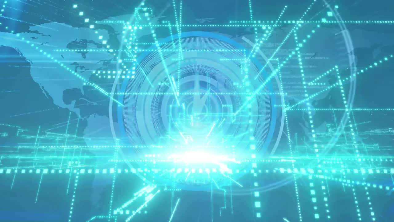 스 ⁇  위의 시계 움직임과 세계 지도의 애니메이션