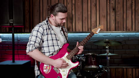 musician in the studio