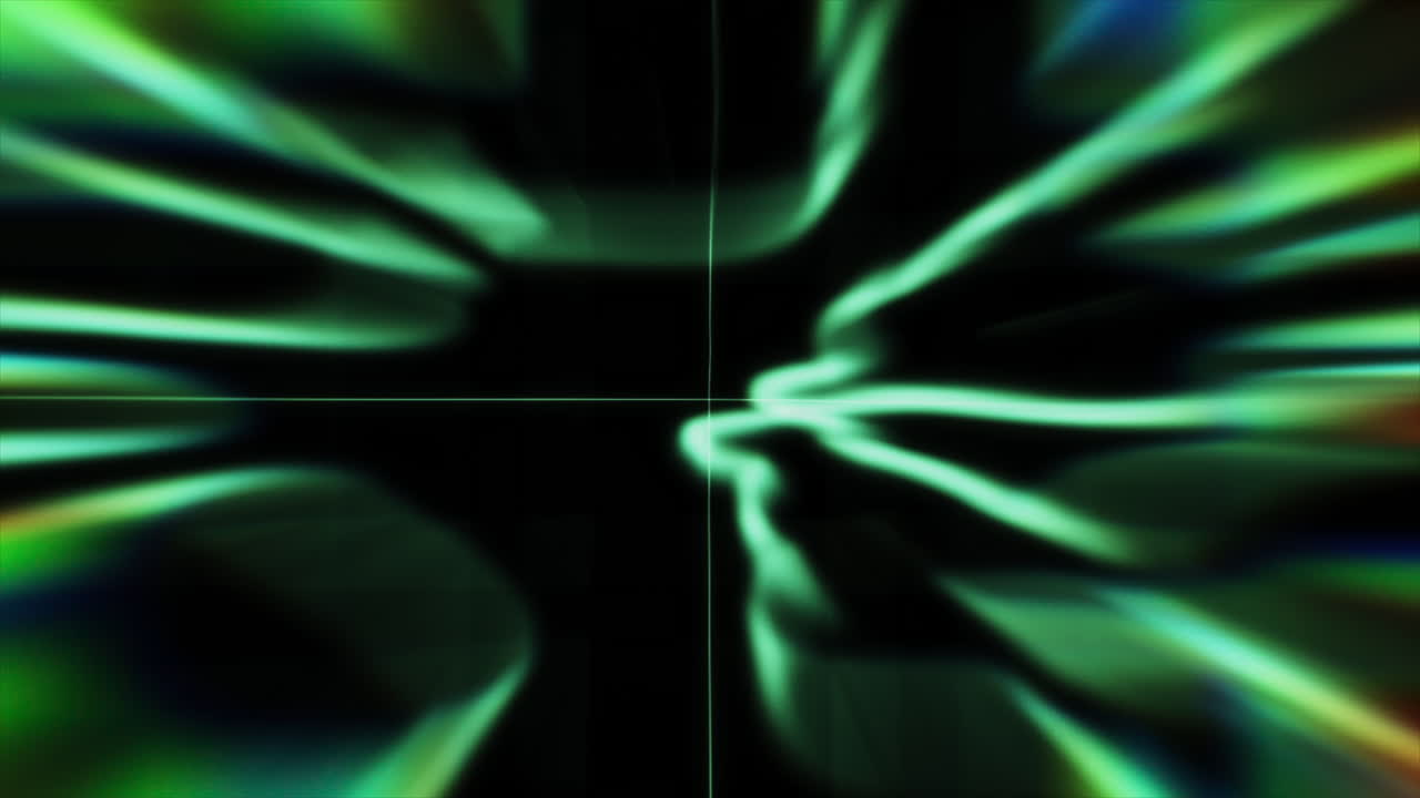 estallido de luz verde abstracto