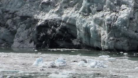 frozen landscape near the tidewater glacier margerie glacier, alaska