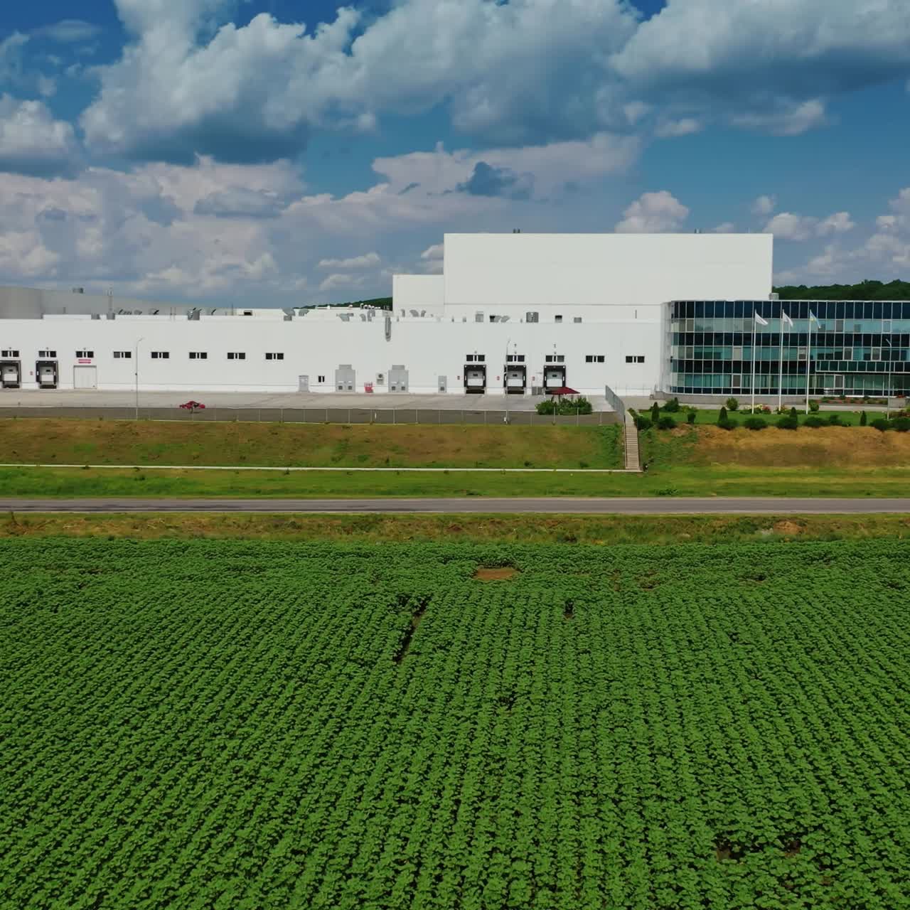Industrial area landscape