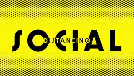 Social-distancing-text-against-yellow-background