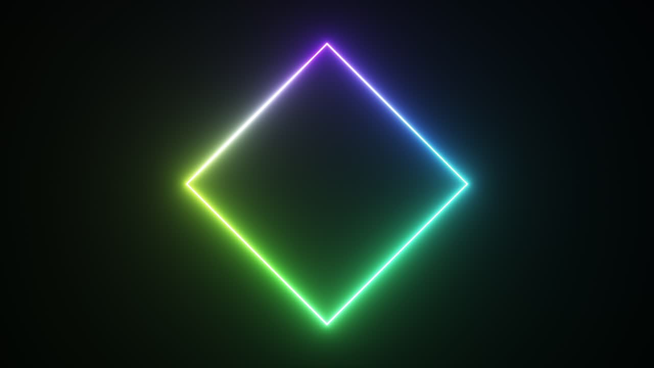 forma de diamante de neón de colores