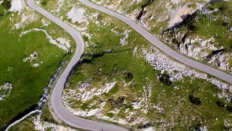 aerial view: wild beauty montenegro, serpentine durmitor