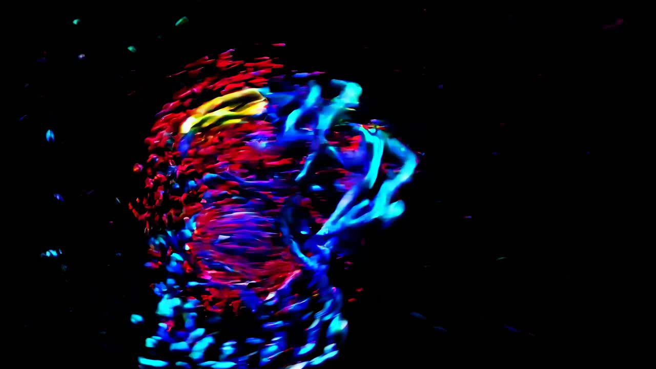 Colorful Liquid Splash Art