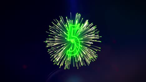 fuegos artificiales de cuenta regresiva de 10 segundos