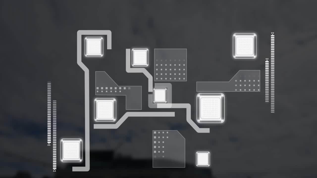 구름 위에서 움직이는 모양의 애니메이션