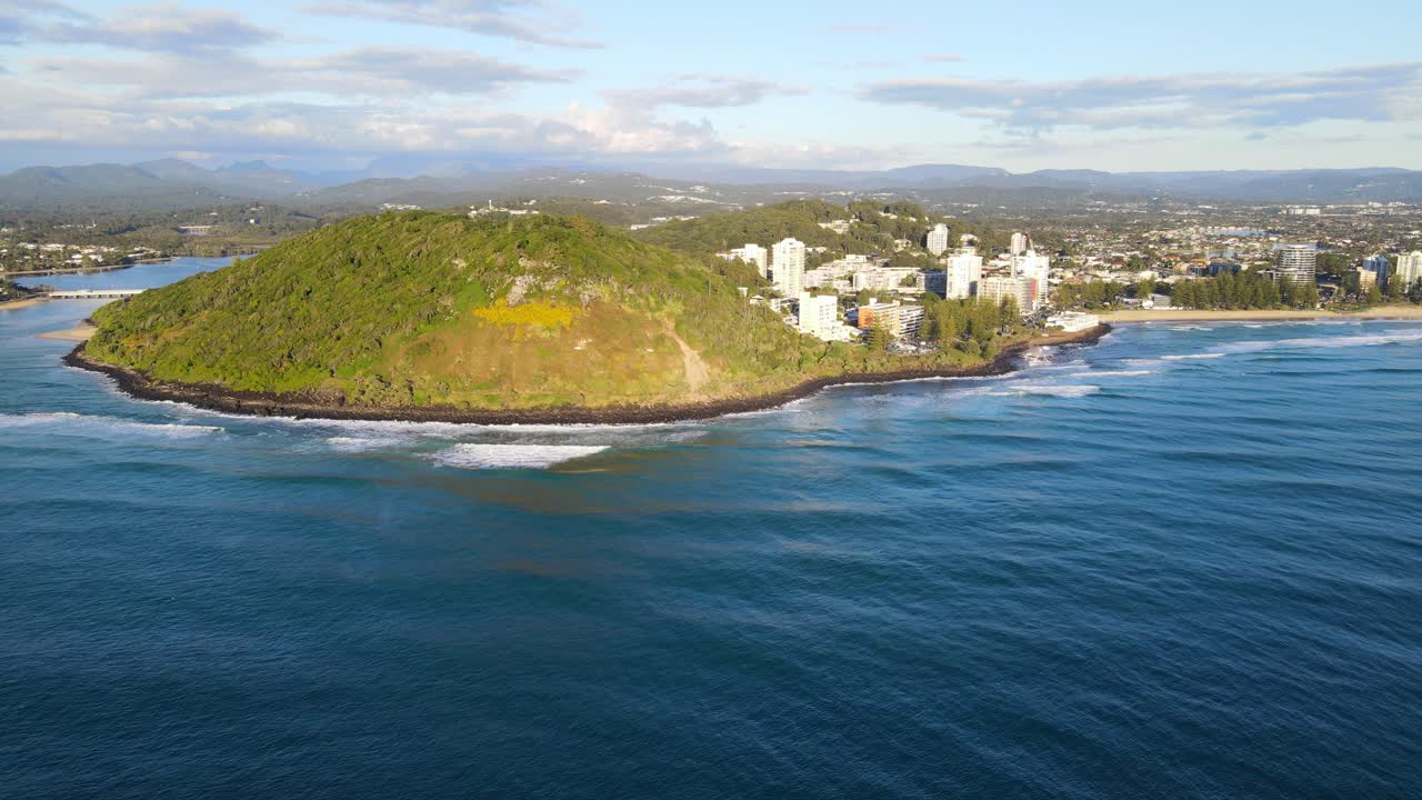 호주 골드 코스트 시티의 벌리 헤드 도시 경관을 볼 수 있는 벌리 곶