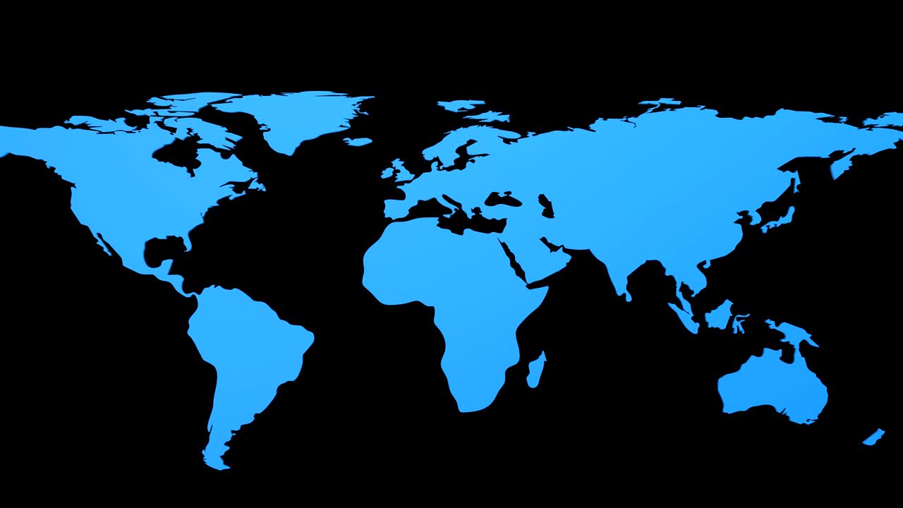 World Map Turns Into a Globe