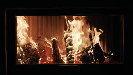 Firewood-is-burning-in-a-modern-fireplace-2