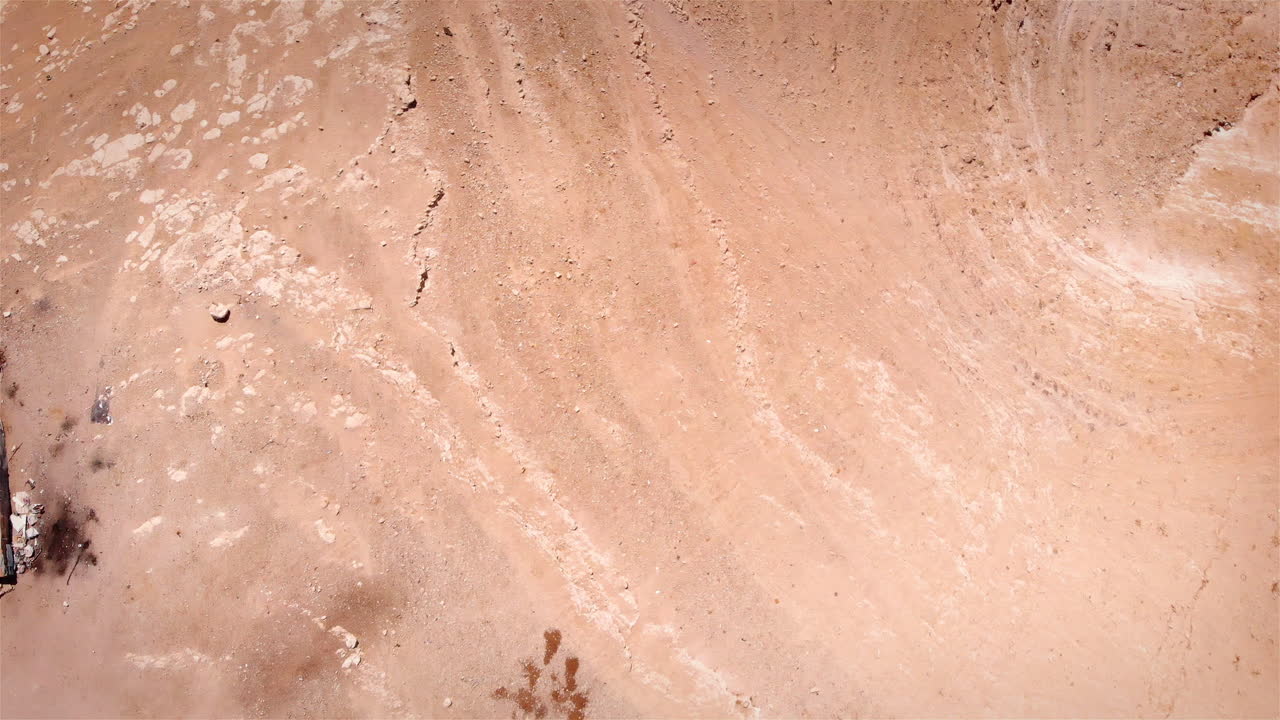 Bedouin Camp in the desert Aerial view