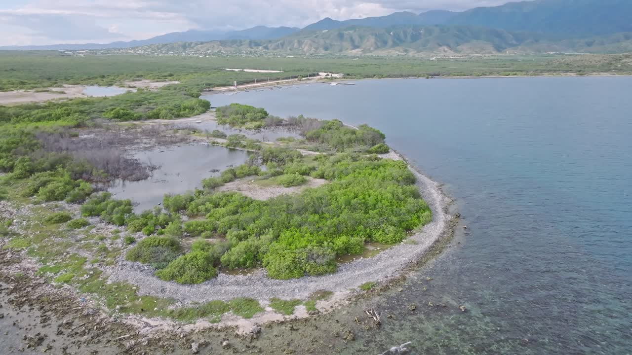 Playa Tortuguero beach historic site in Dominican Republic