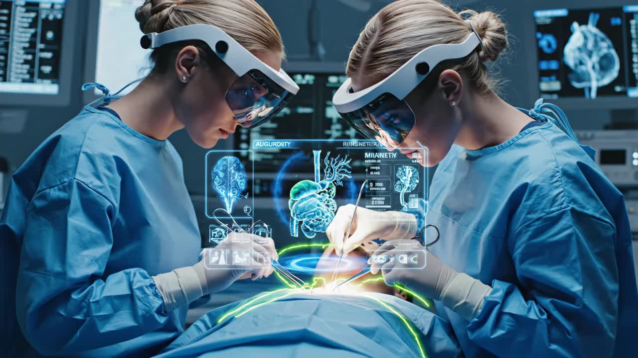 Surgeons Utilizing Augmented Reality in Operating Room