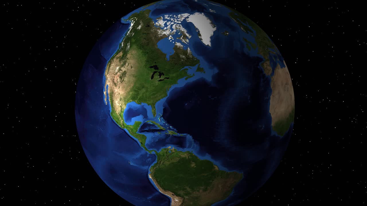 progresivo primer plano de los ee.uu. desde el espacio