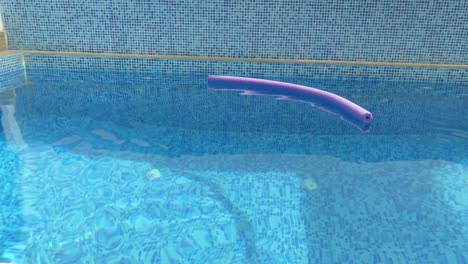 Ein-Clip-Eines-Blauen-Mosaikfliesen-Schwimmbeckens