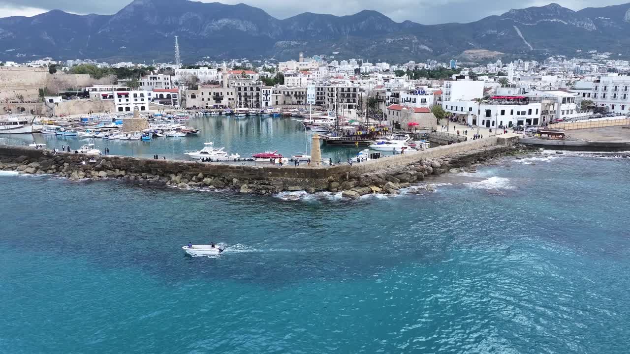 Kyrenia Ancient Marina Kyrenia Castle in the Turkish Republic of Northern Cyprus