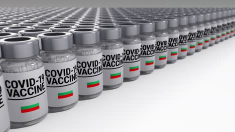 botellas de vacuna contra el covid-19 en bulgaria