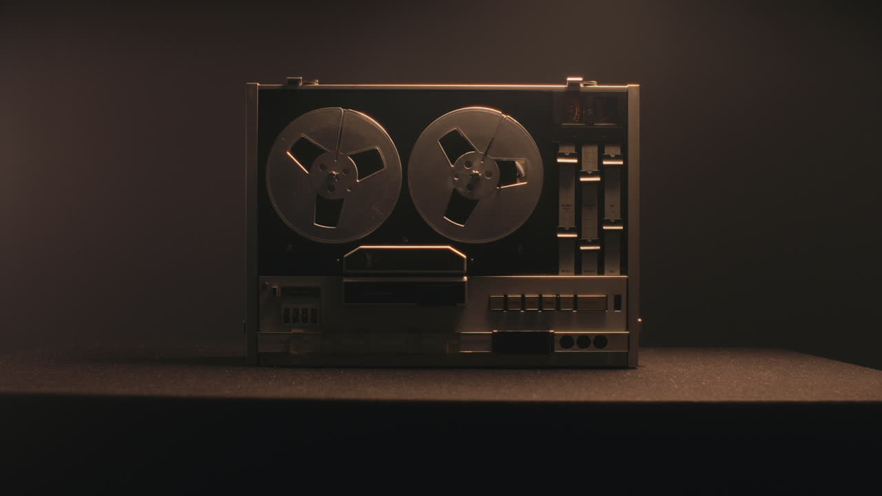 A vintage tape recorder
