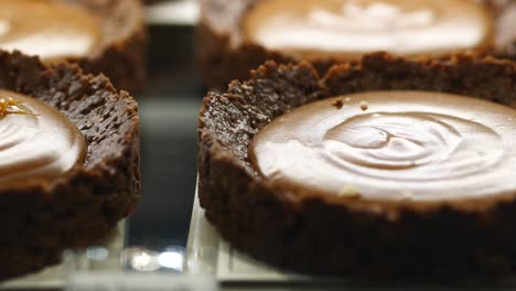assortment of chocolate caramel tarts