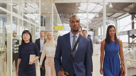 Delegates-arriving-at-a-business-convention