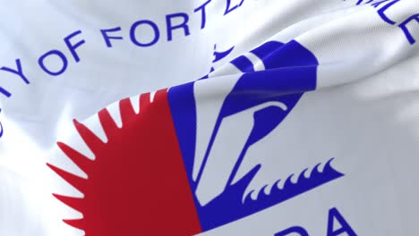 fort lauderdale flag, florida, united states of america, slow - loop