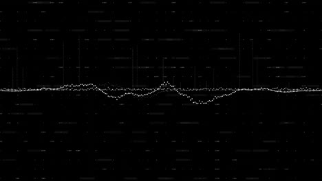 animation of data processing over black background