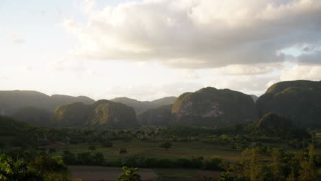 beautiful time lapse of clouds over vinales national park cuba