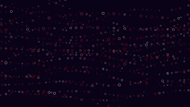 Cascade Of Crimson Dots On A Strikingly Dark Background