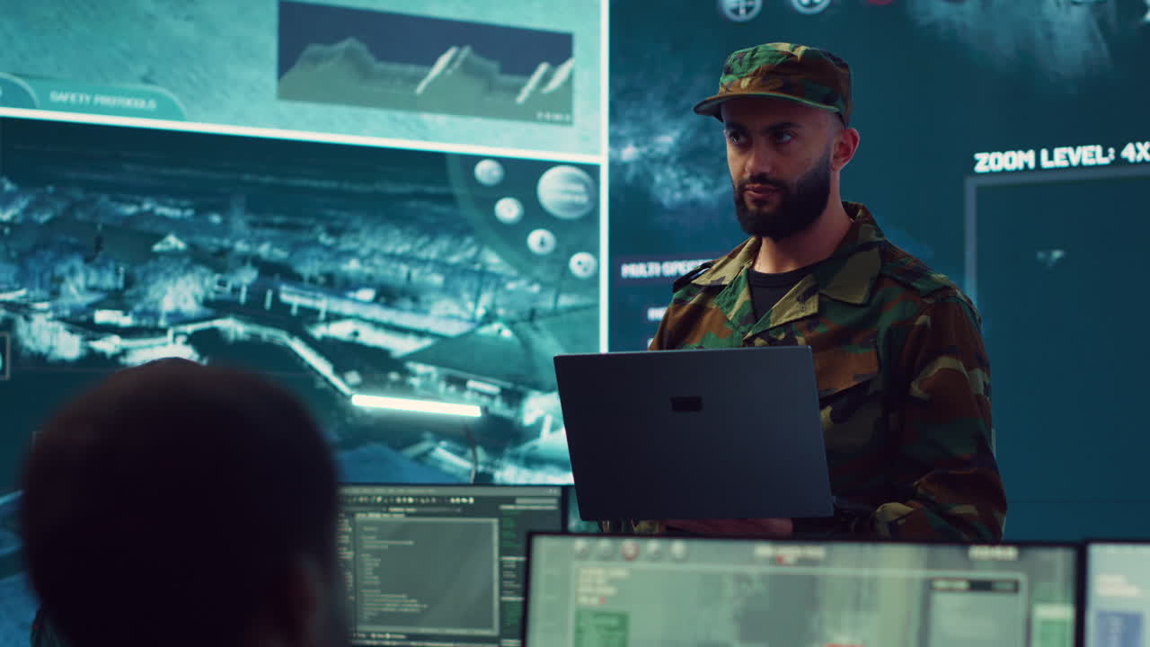 Special operations soldier allocating resources based on mission needs