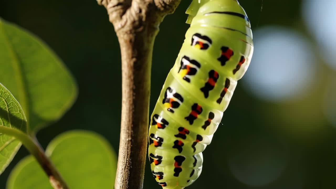 Caterpillar in Chrysalis Stage