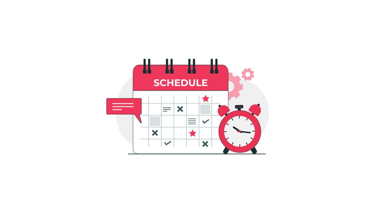 Animated Calendar with Schedule, Tasks, and Alarm Clock