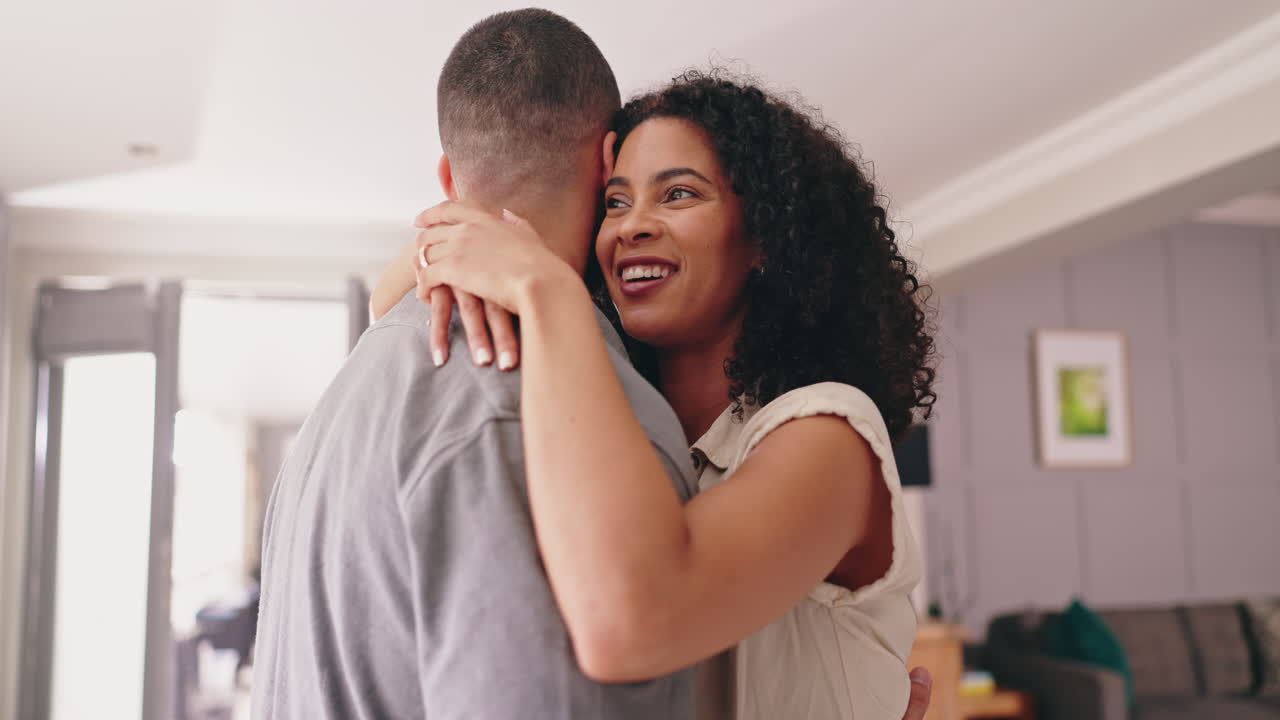 Happy Couple Hugging