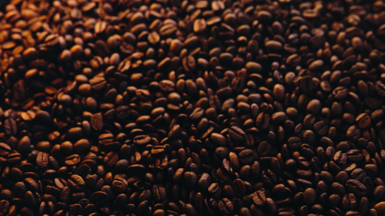 Roasted Coffee Beans with Dynamic Lighting
